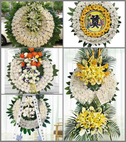湖南永州祁阳县三口塘镇香山村花圈速递
